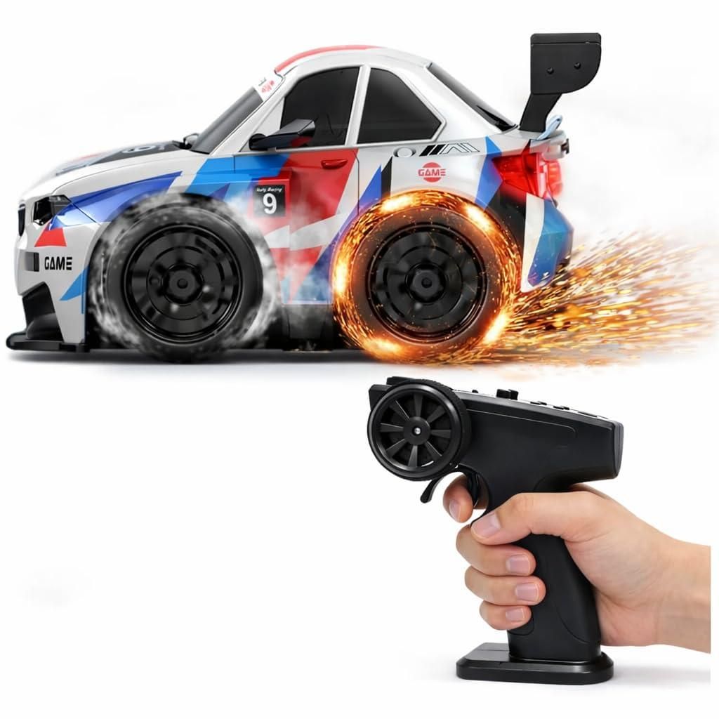High-Speed RC Drift Car with Spark Effect